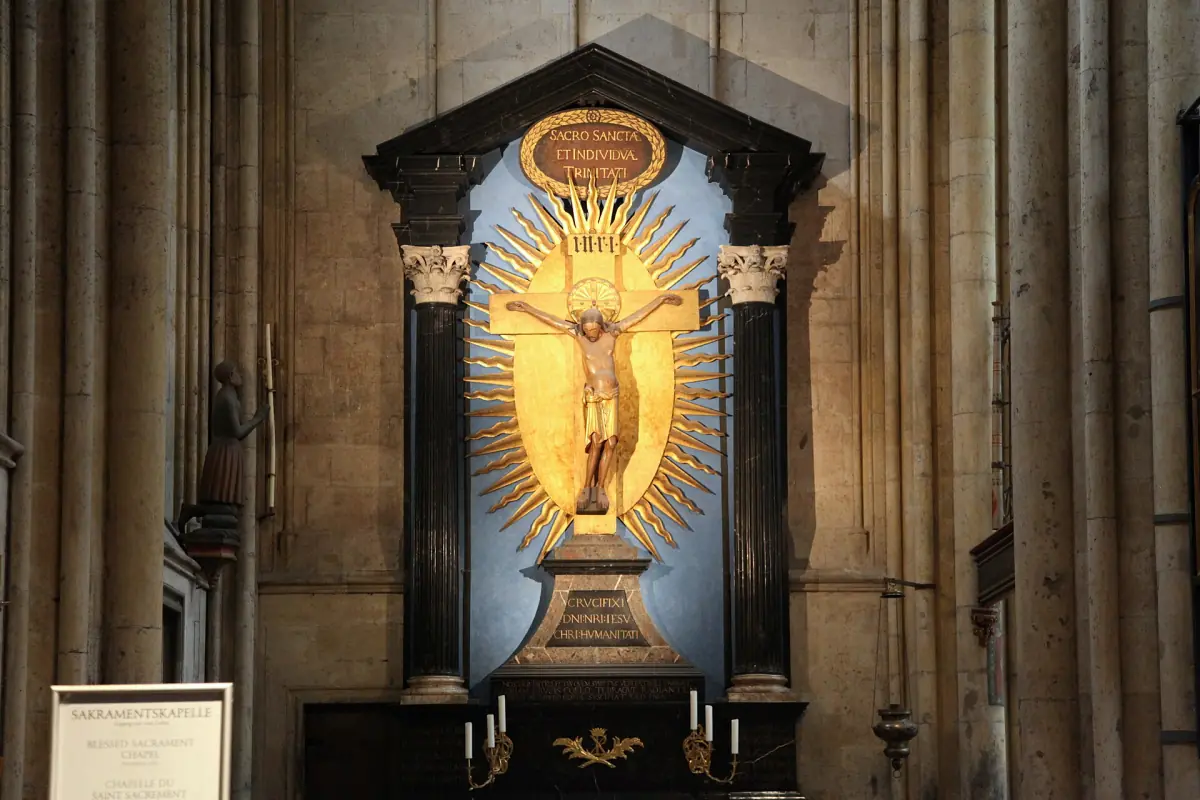 The Gero Cross in its baroque frame