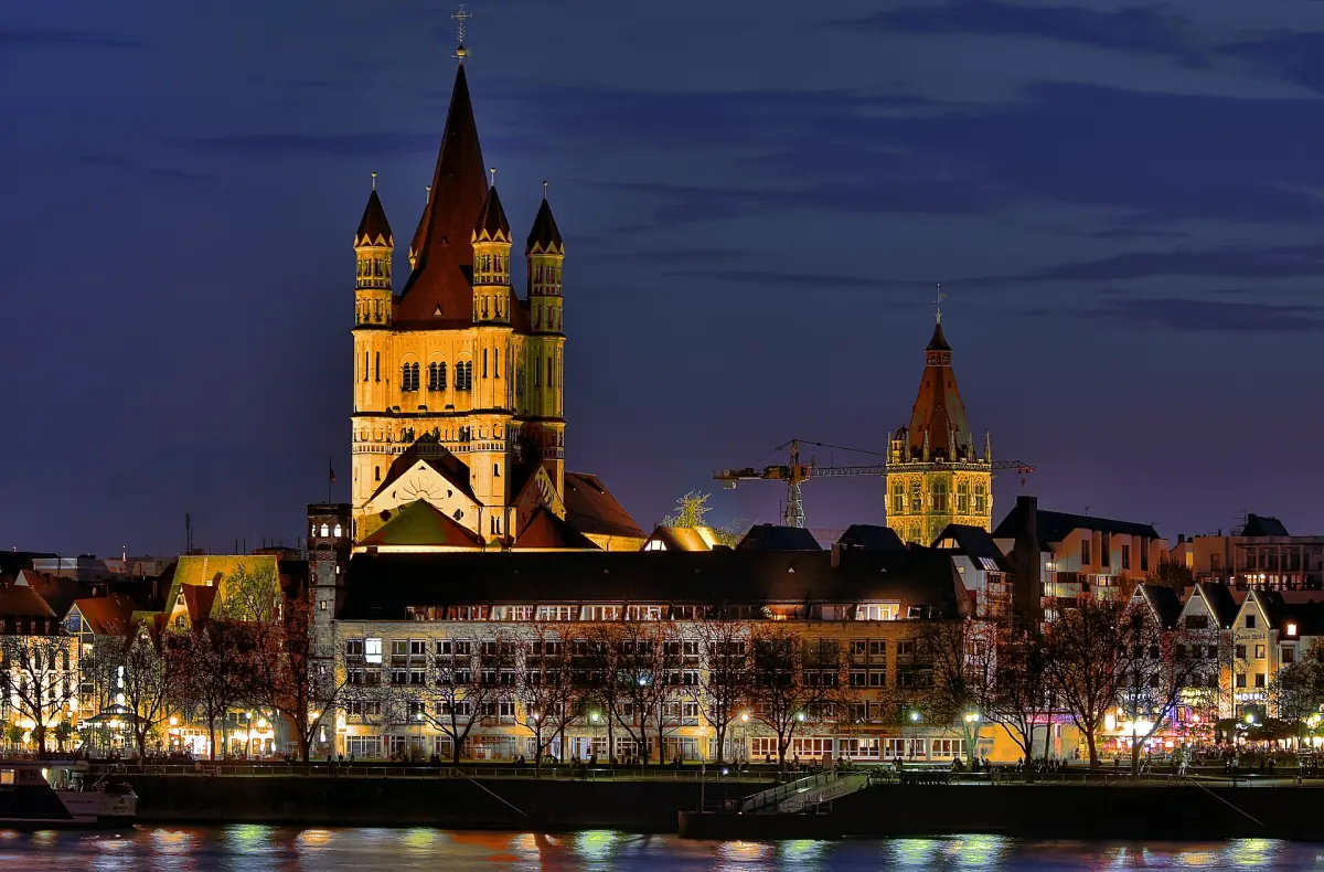 Great St. Martin church at dusk