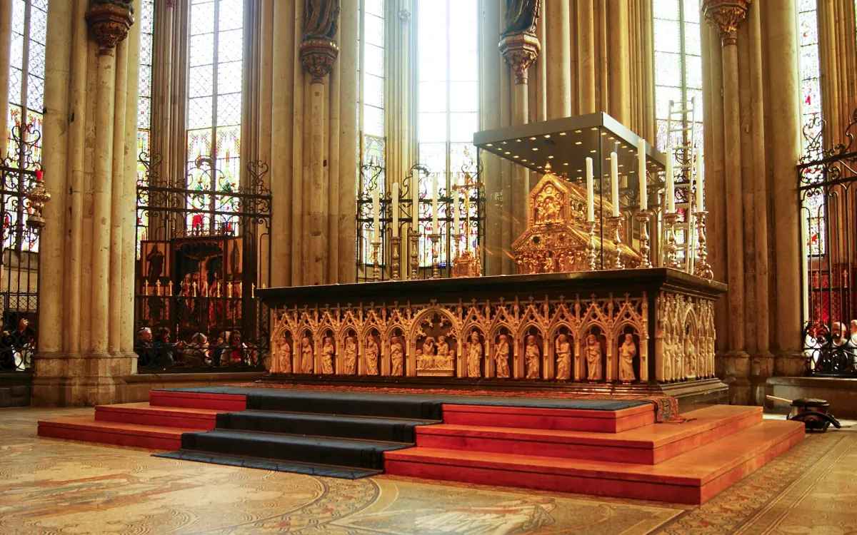 The shrine behind the high altar