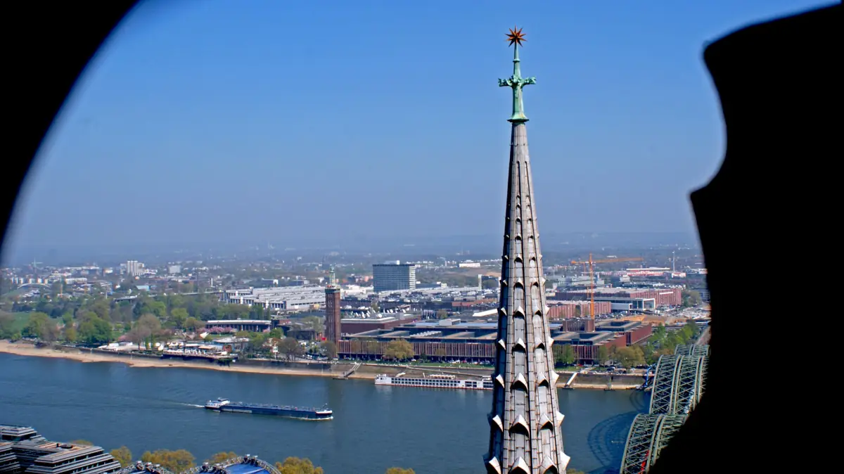 View from the south tower over the Rhine